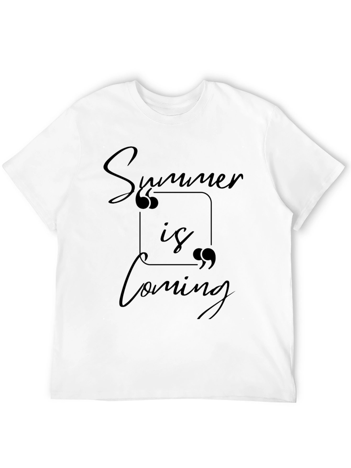 Summer is Coming Black Graphic Tee