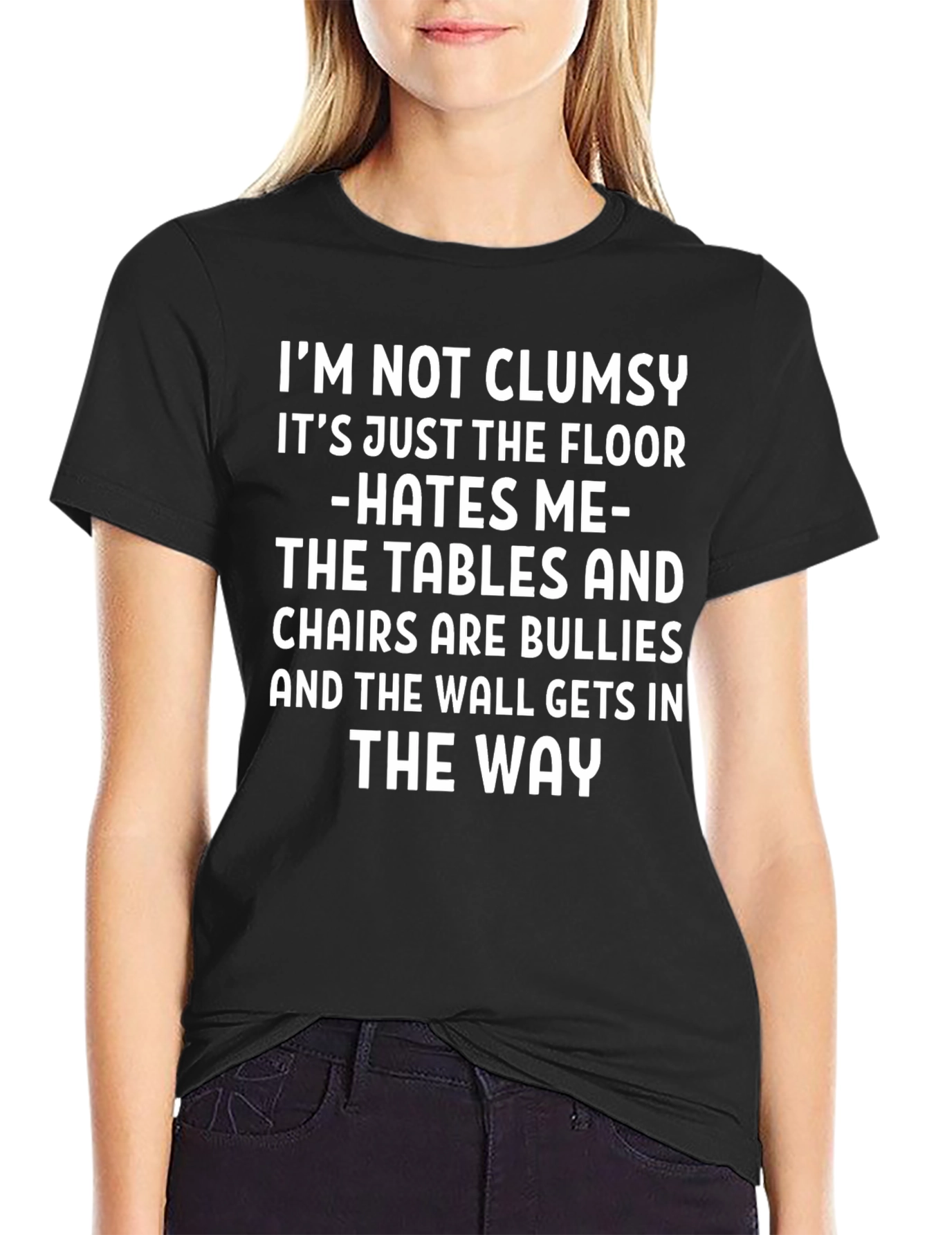 Funny Clumsy T-Shirt - Floor Hates Me