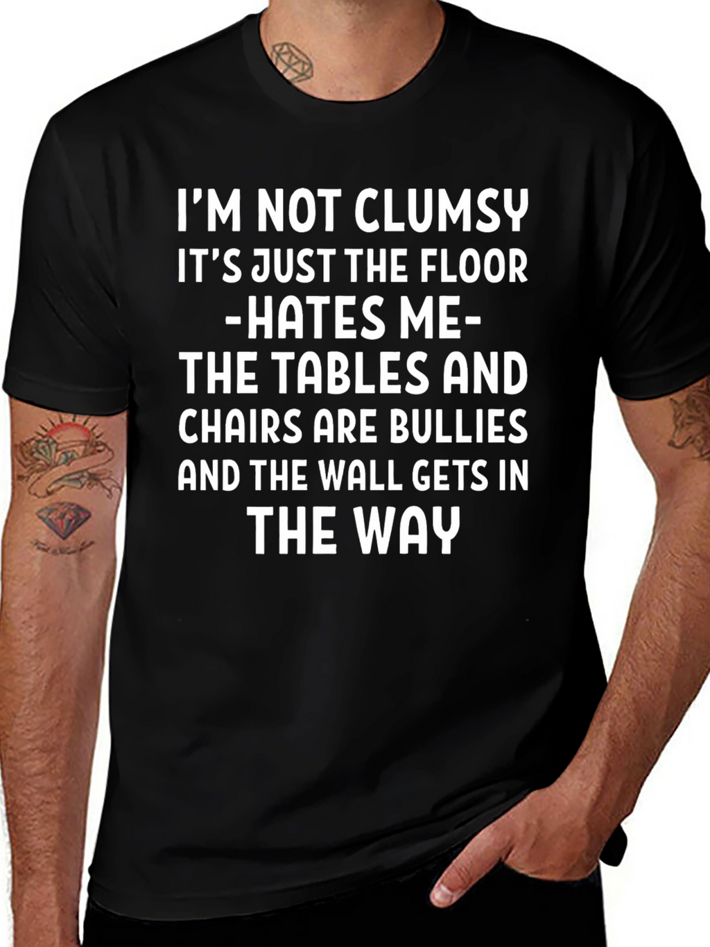 Funny Clumsy T-Shirt - Floor Hates Me