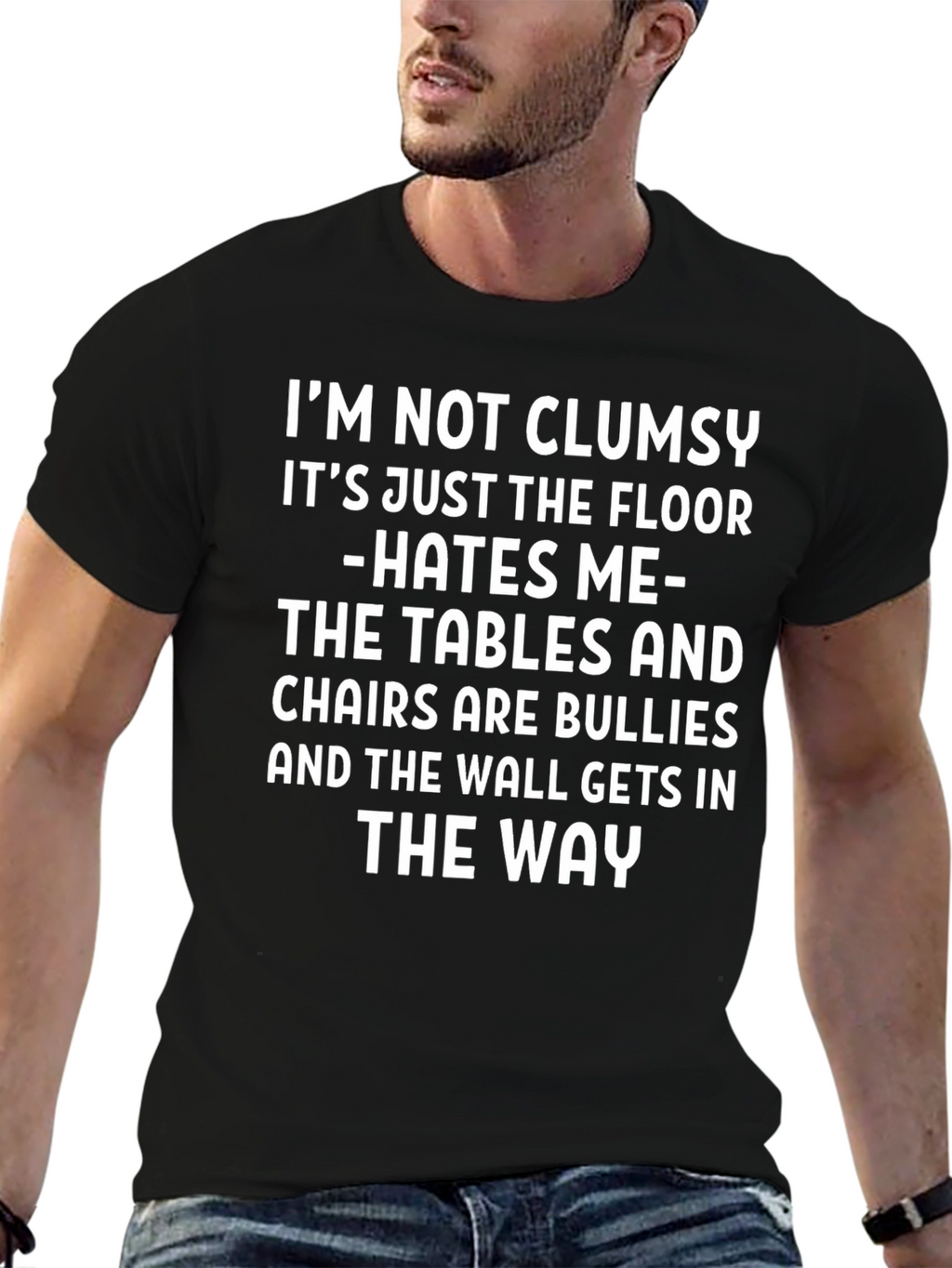Funny Clumsy T-Shirt - Floor Hates Me