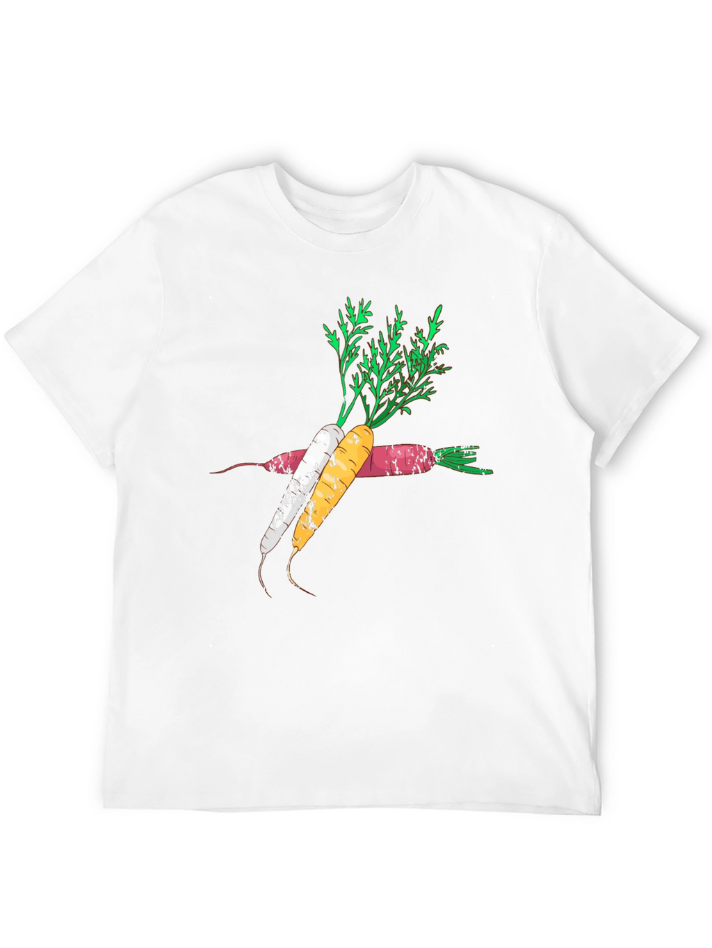 Carrot Graphic Black T-Shirt Trendy Design