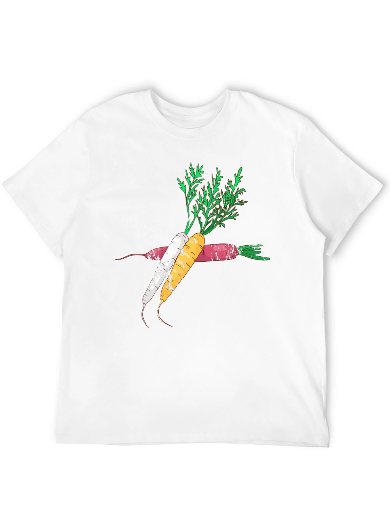 Carrot Graphic Black T-Shirt Trendy Design