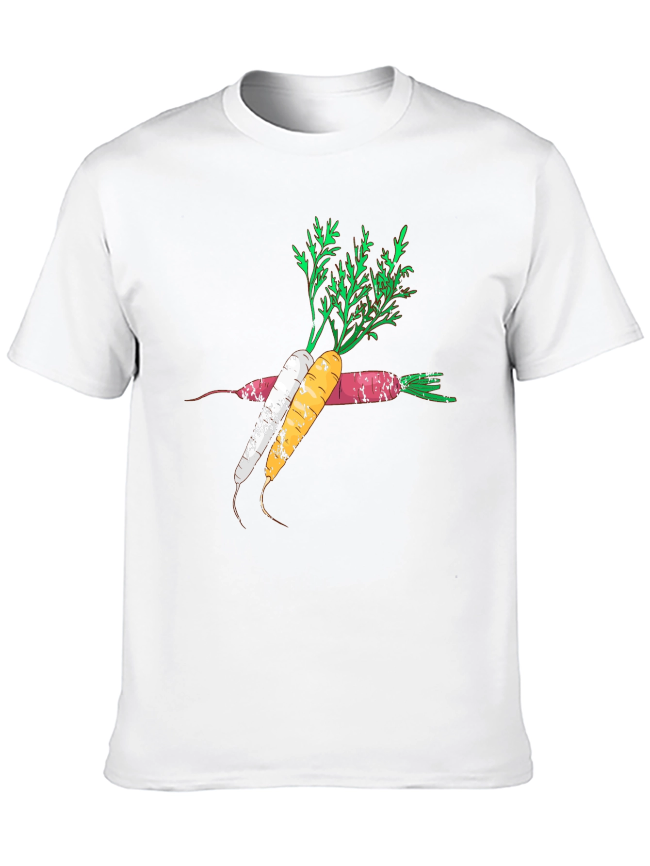 Carrot Graphic Black T-Shirt Trendy Design