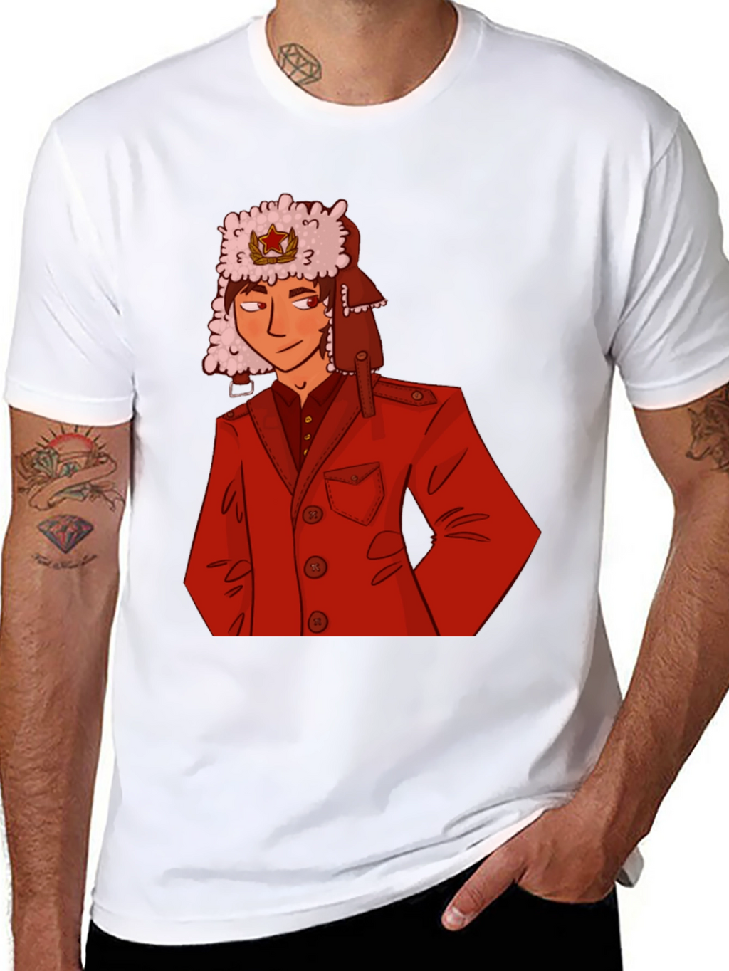 Cool Russia Inspired Graphic T-Shirt