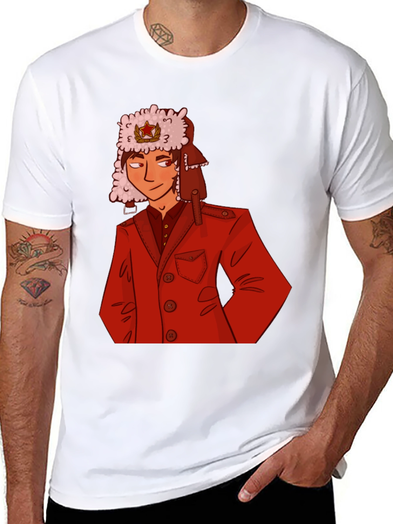 Cool Russia Inspired Graphic T-Shirt