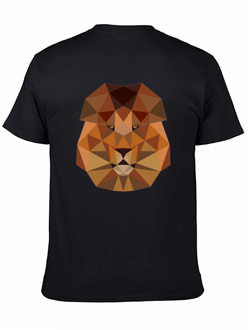 Geometric Lion Graphic Tee - Modern Style