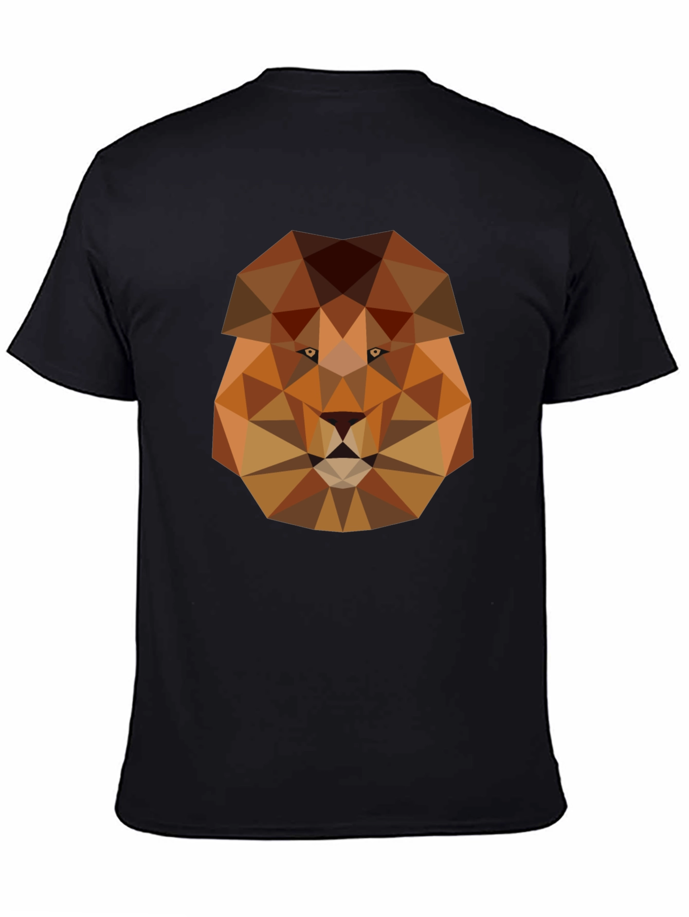 Geometric Lion Graphic Tee - Modern Style