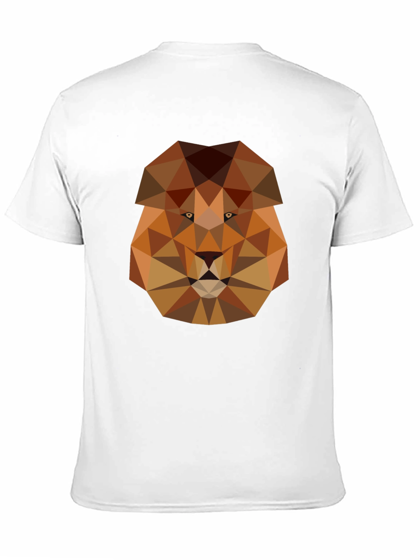 Geometric Lion Graphic Tee - Modern Style