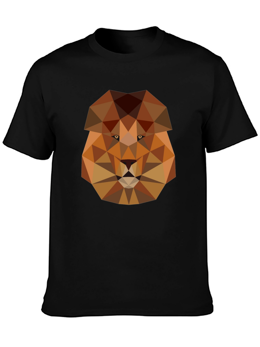 Geometric Lion Graphic Tee - Modern Style