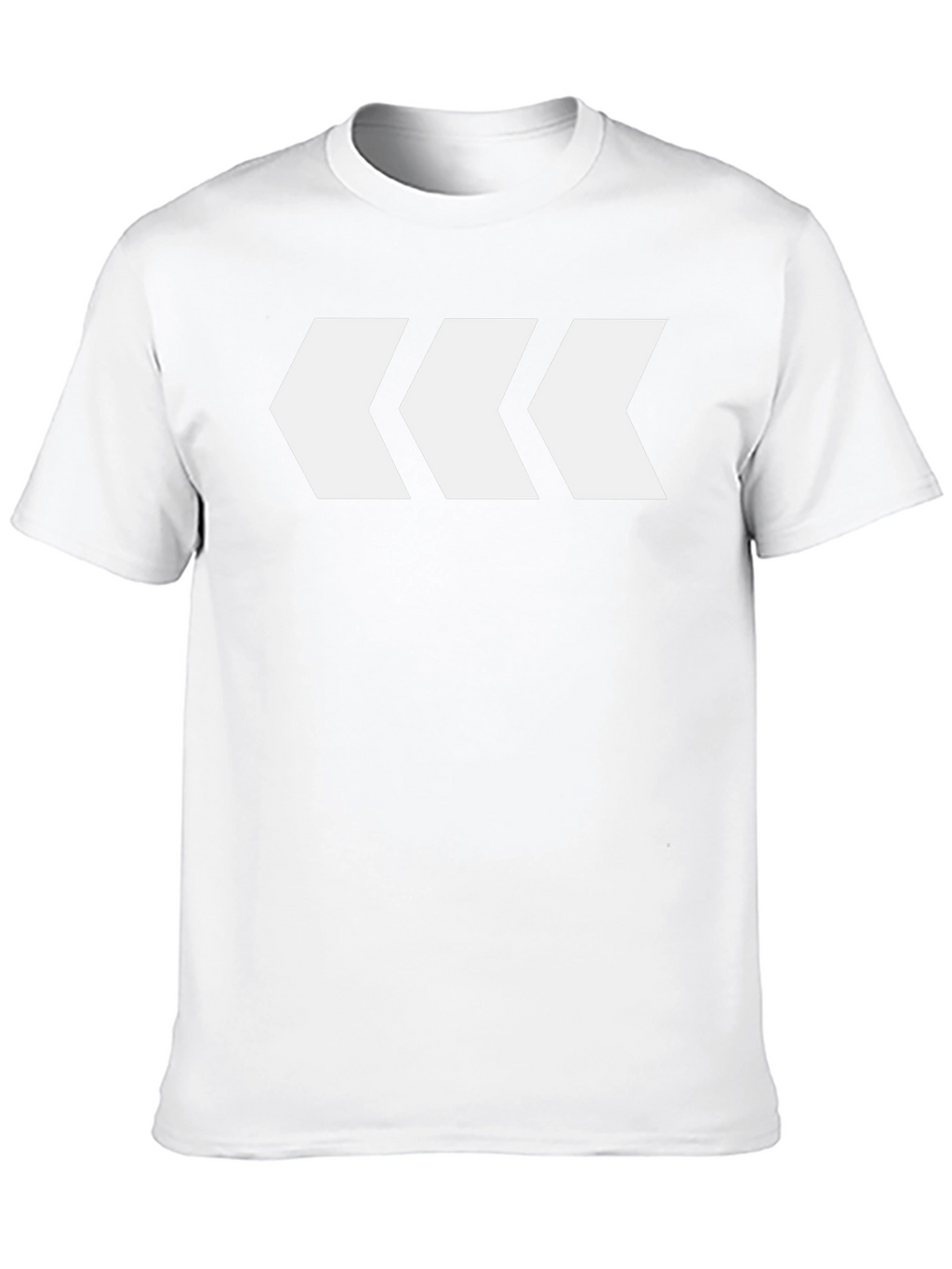 Mens Black T-Shirt with White Arrow Design