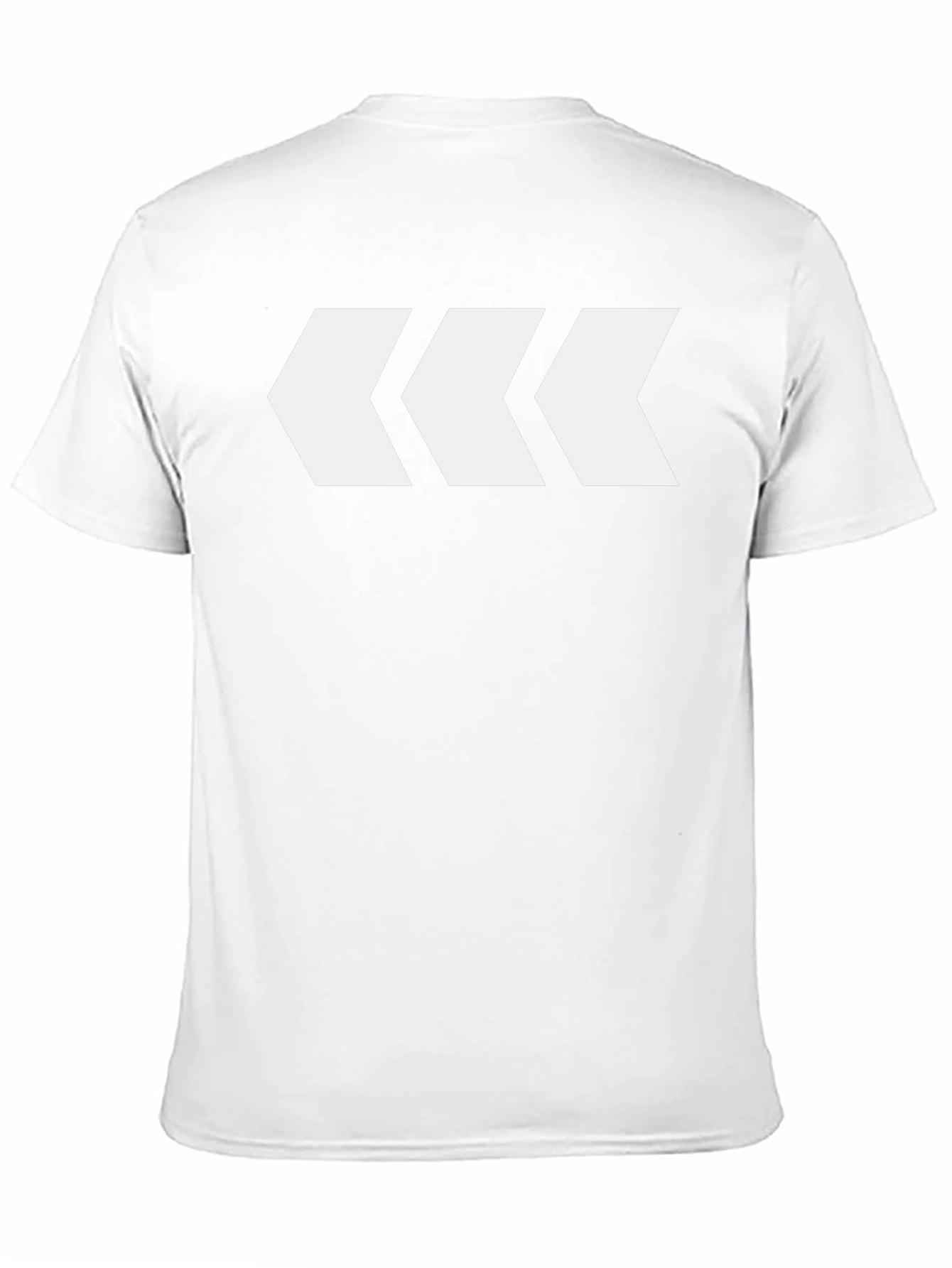 Mens Black T-Shirt with White Arrow Design