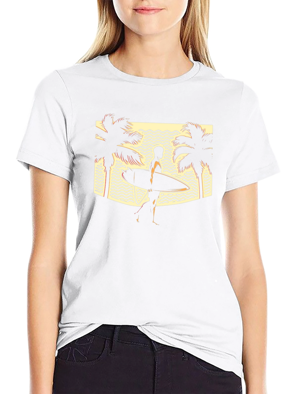 Retro Surfer T-Shirt: Beach Vibes Only