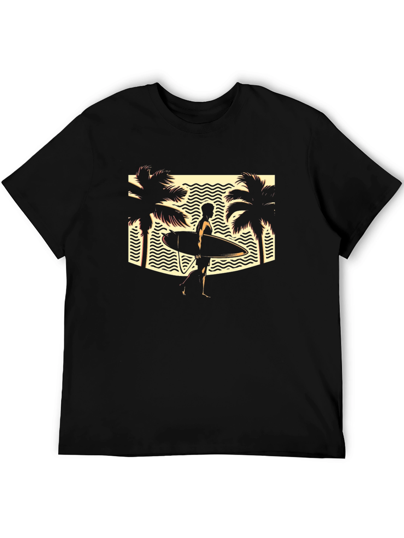 Retro Surfer T-Shirt: Beach Vibes Only