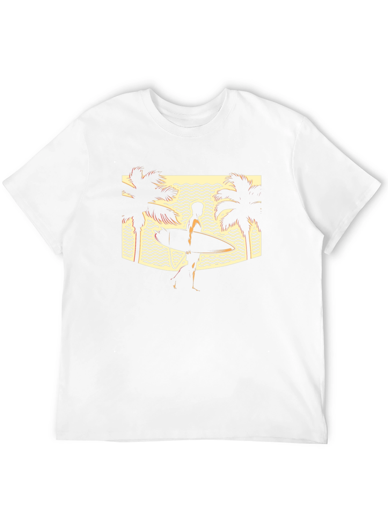 Retro Surfer T-Shirt: Beach Vibes Only