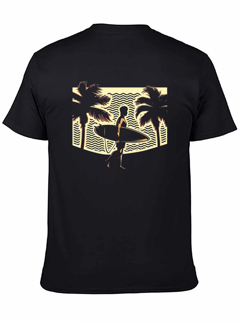 Retro Surfer T-Shirt: Beach Vibes Only