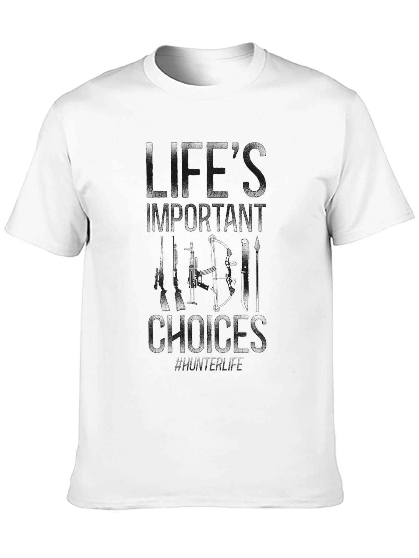 Black Graphic Tee - Lifes What You Make It