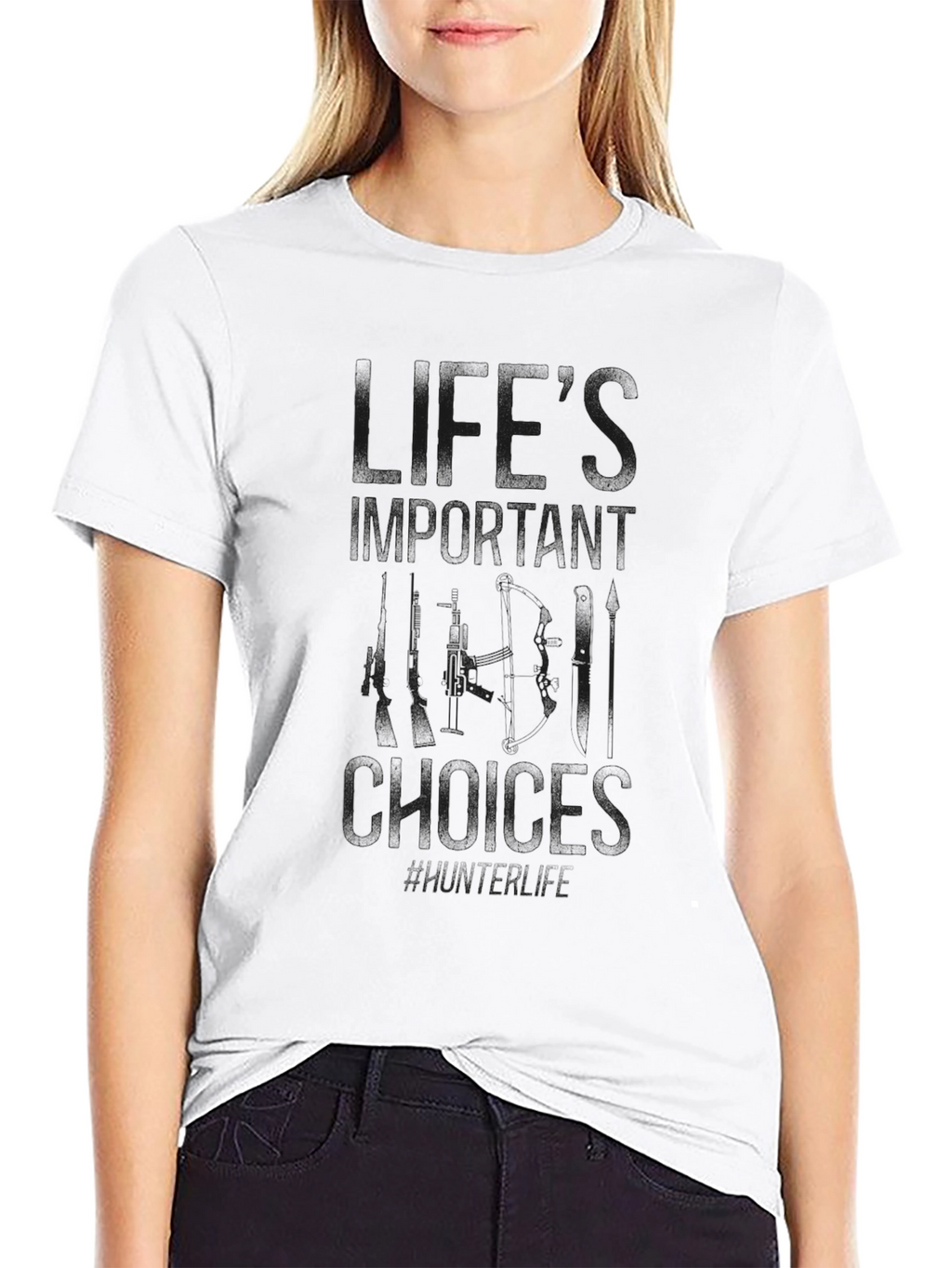 Black Graphic Tee - Lifes What You Make It