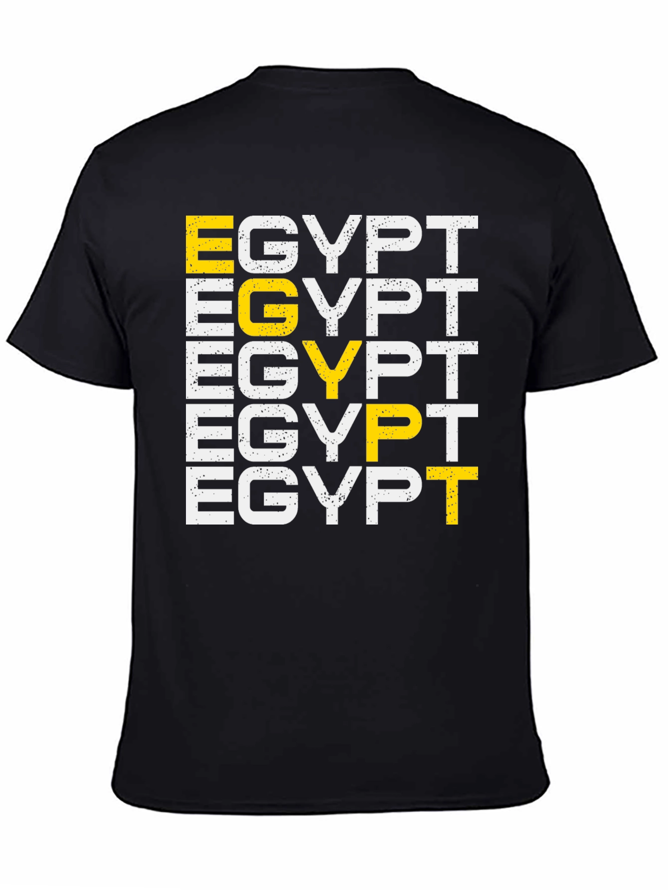 Egypt T-Shirt Graphic Print Black Tee