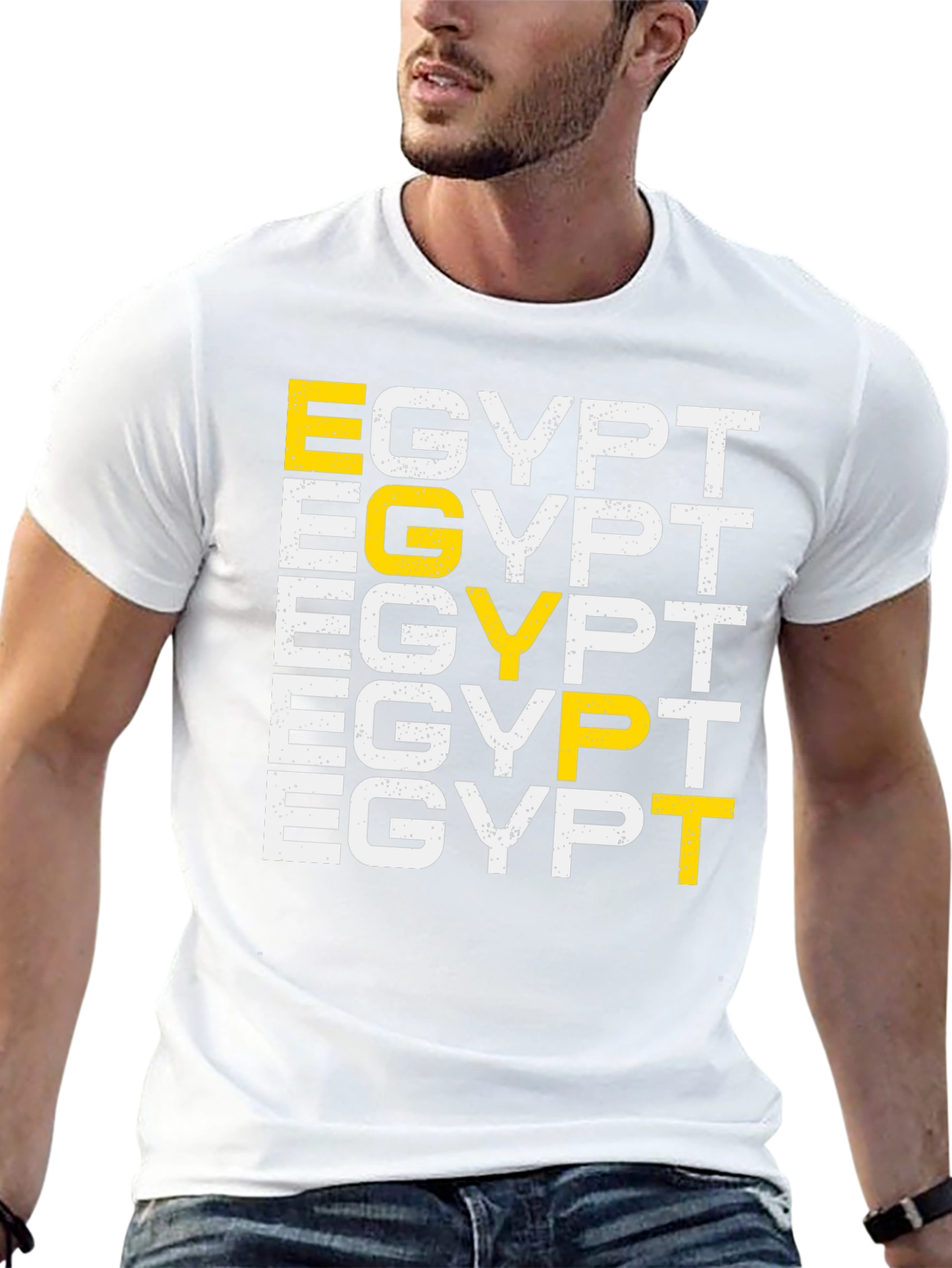 Egypt T-Shirt Graphic Print Black Tee