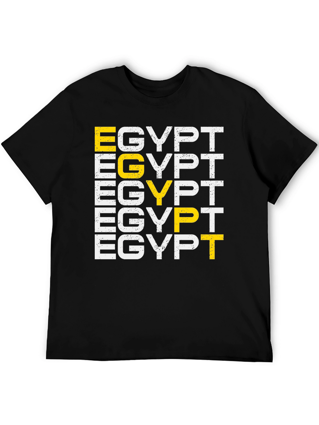 Egypt T-Shirt Graphic Print Black Tee