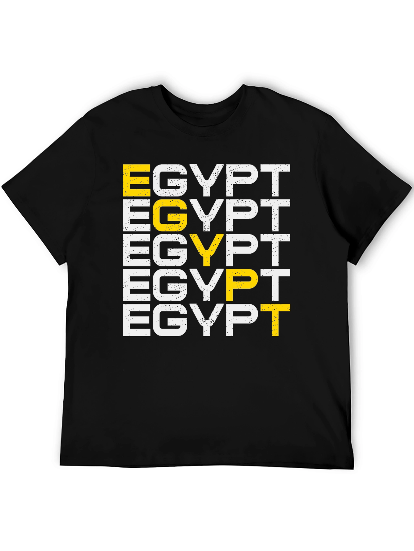 Egypt T-Shirt Graphic Print Black Tee