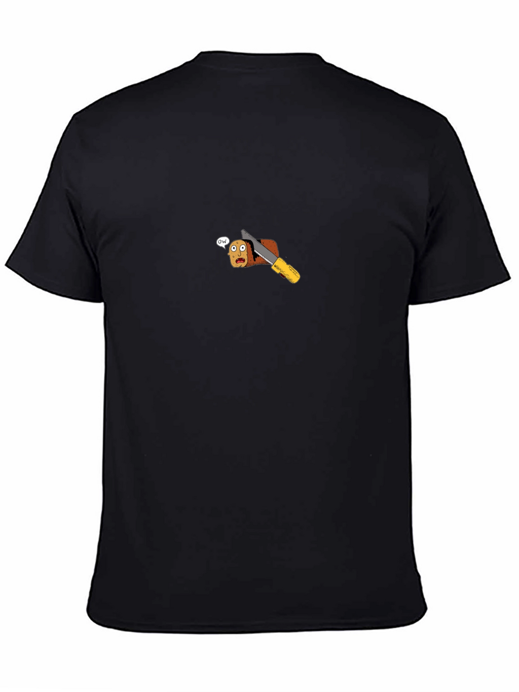Funny Bread Sliced Black T-Shirt