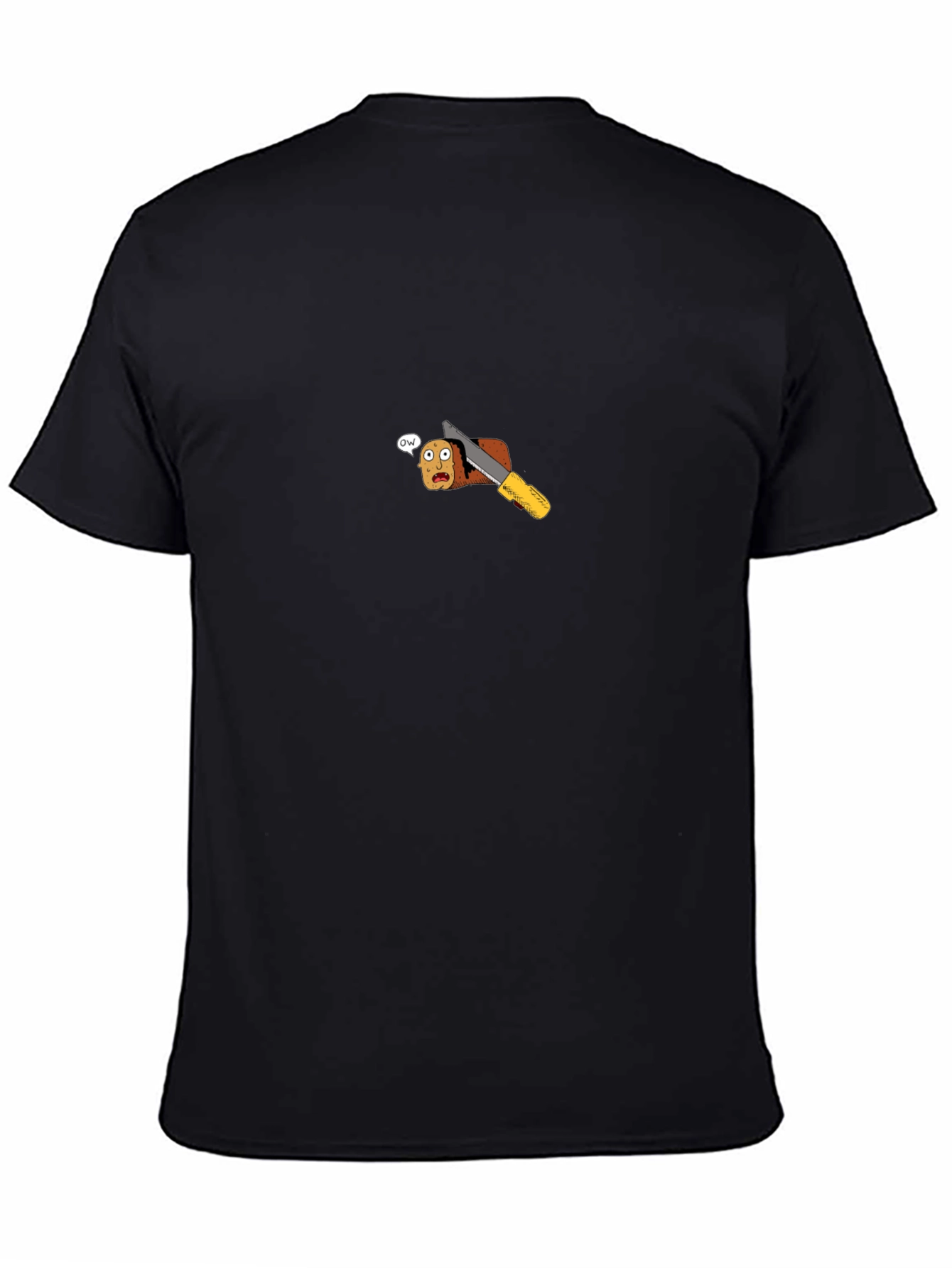 Funny Bread Sliced Black T-Shirt
