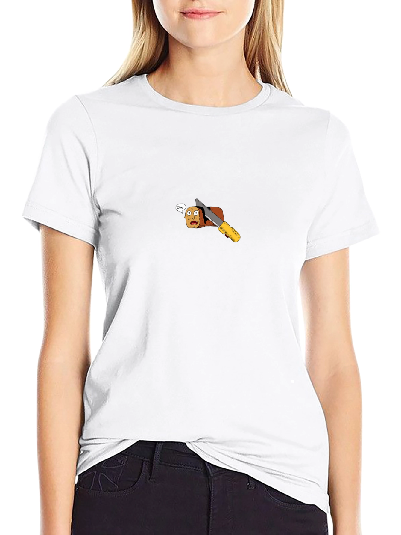 Funny Bread Sliced Black T-Shirt