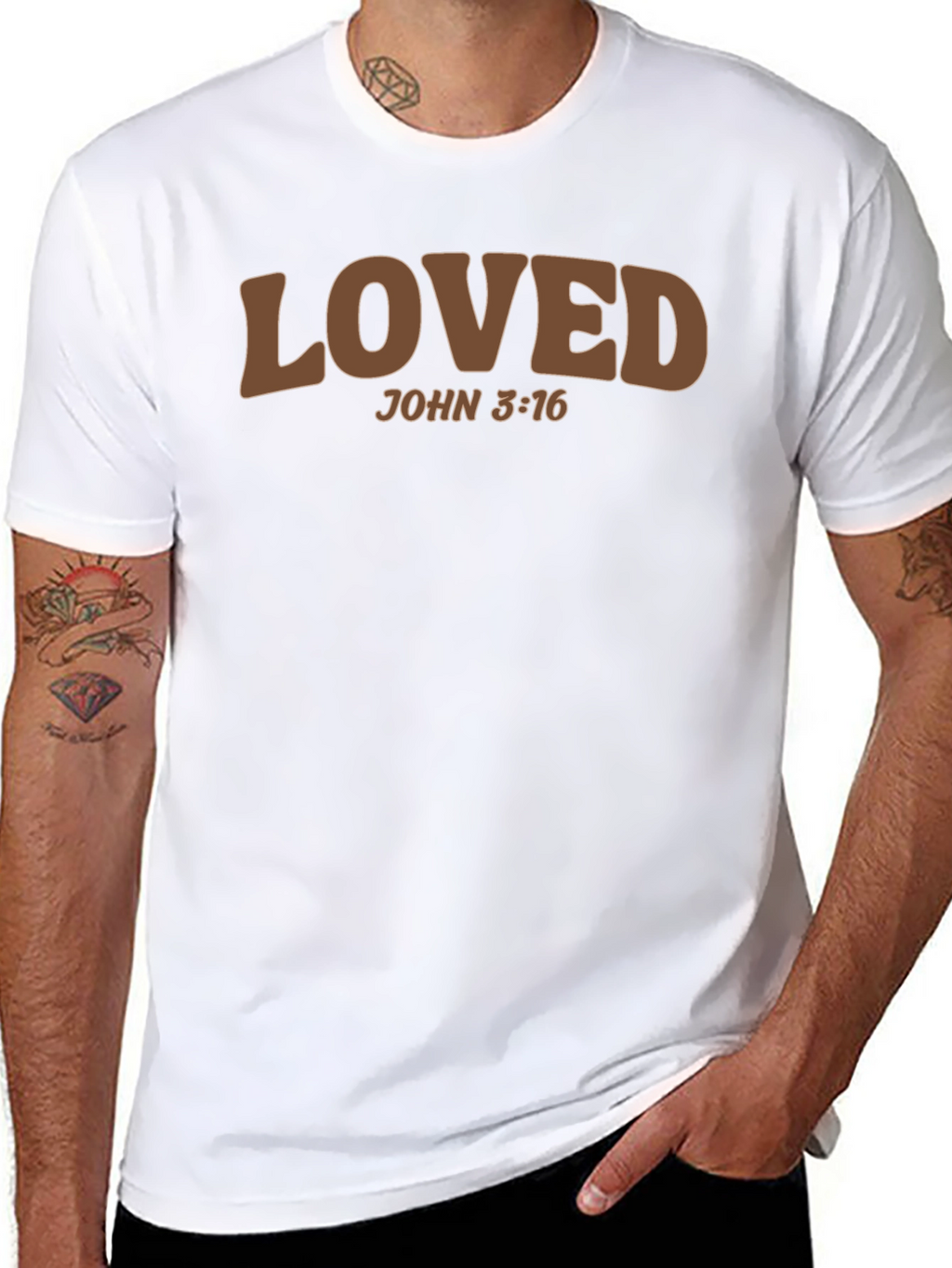 Loved John 3:16 T-Shirt - Christian Apparel