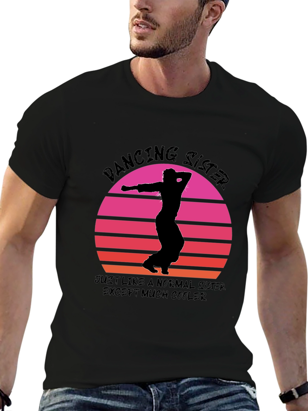 Dancing Sister Graphic Tee - Cool Sister T-Shirt