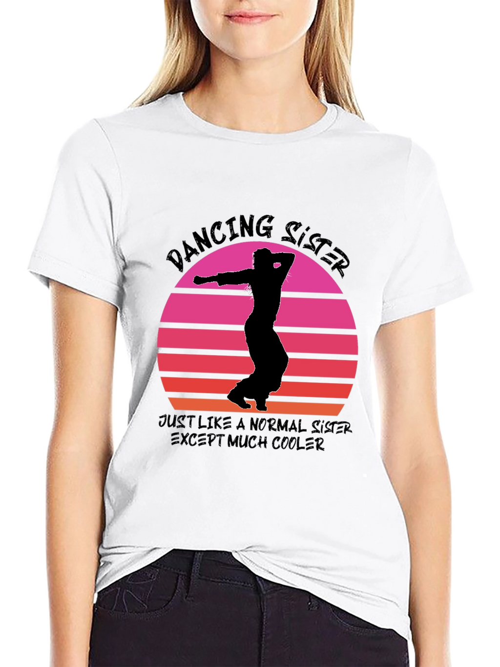 Dancing Sister Graphic Tee - Cool Sister T-Shirt