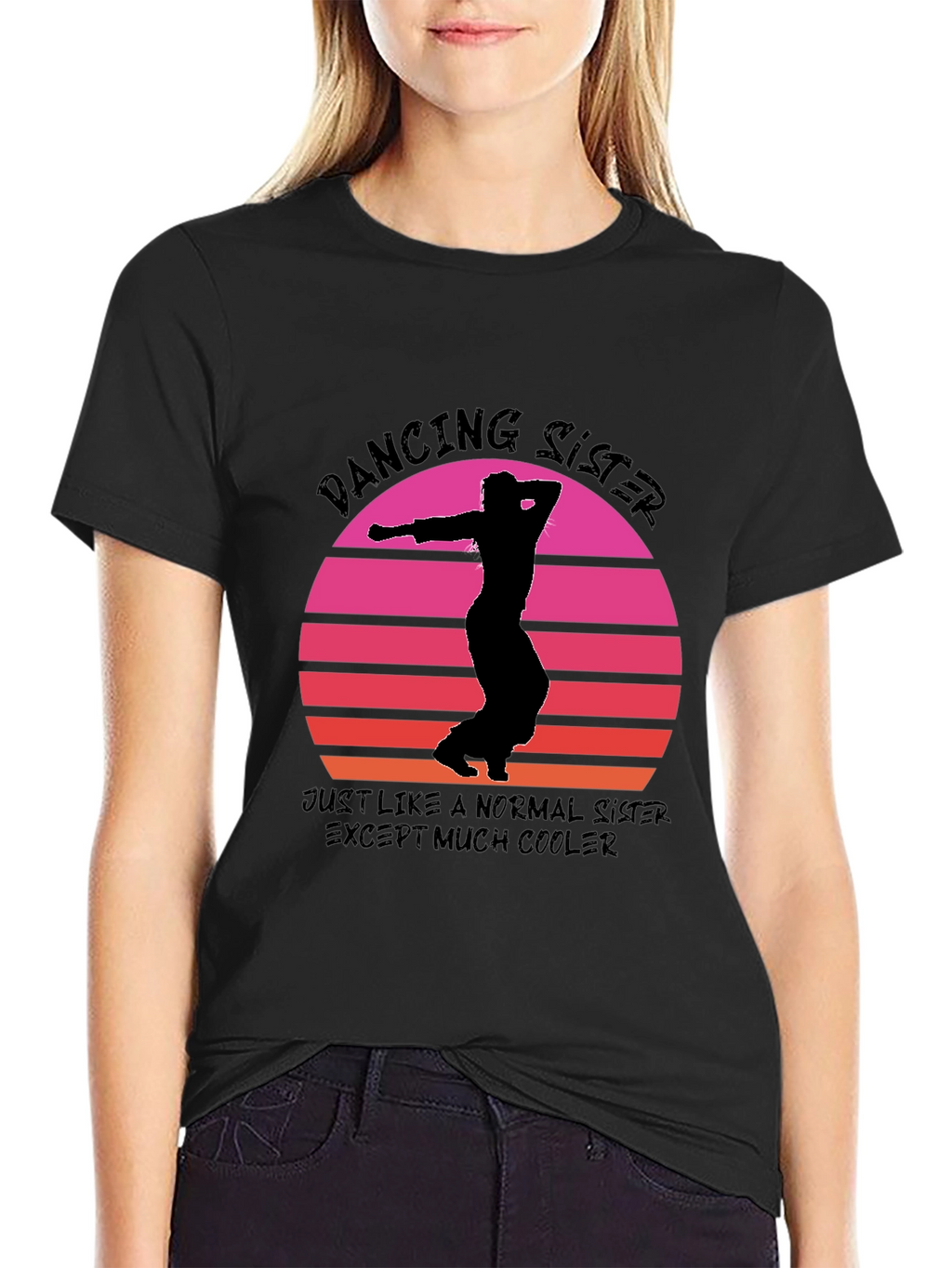 Dancing Sister Graphic Tee - Cool Sister T-Shirt