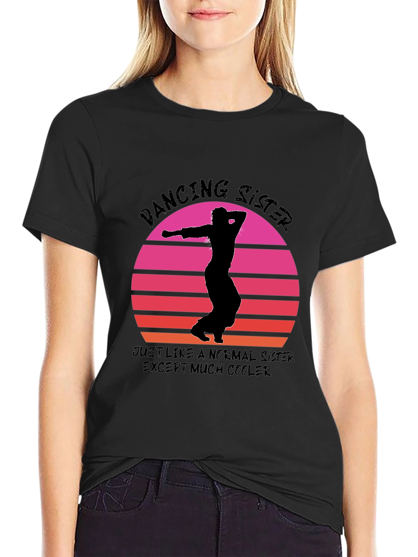 Dancing Sister Graphic Tee - Cool Sister T-Shirt