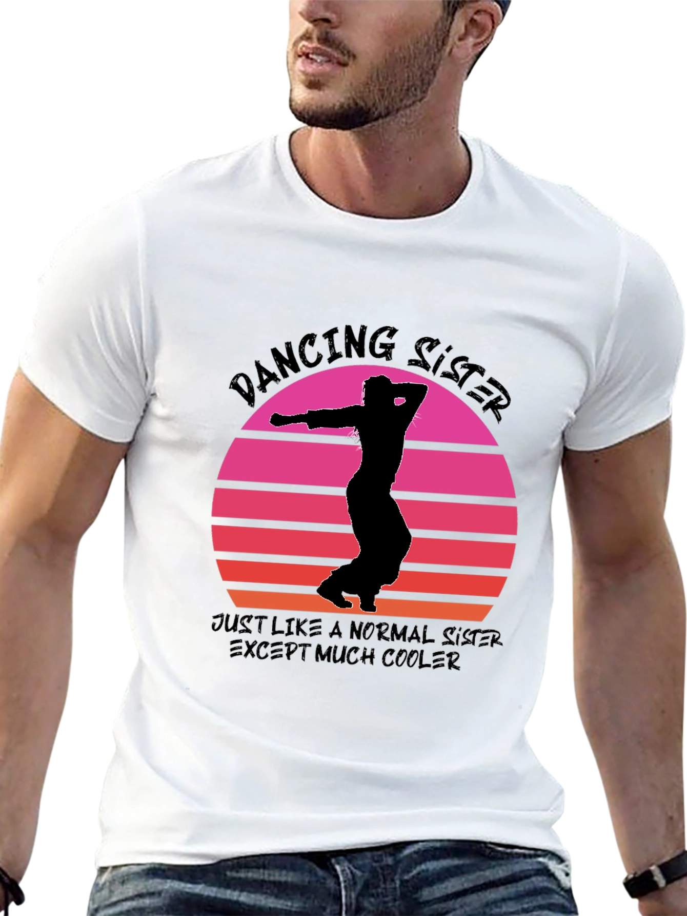 Dancing Sister Graphic Tee - Cool Sister T-Shirt