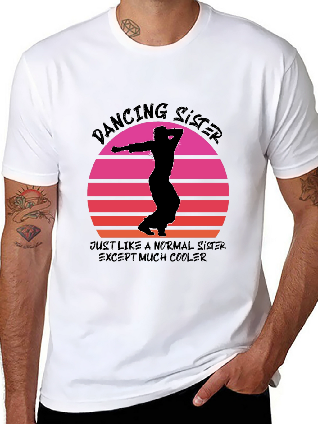 Dancing Sister Graphic Tee - Cool Sister T-Shirt