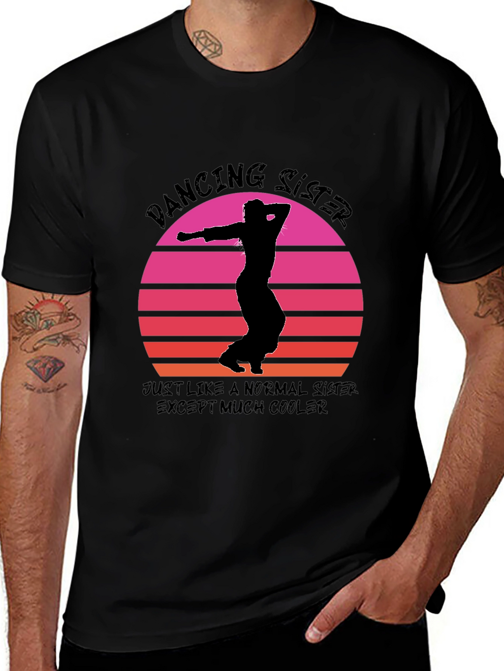Dancing Sister Graphic Tee - Cool Sister T-Shirt