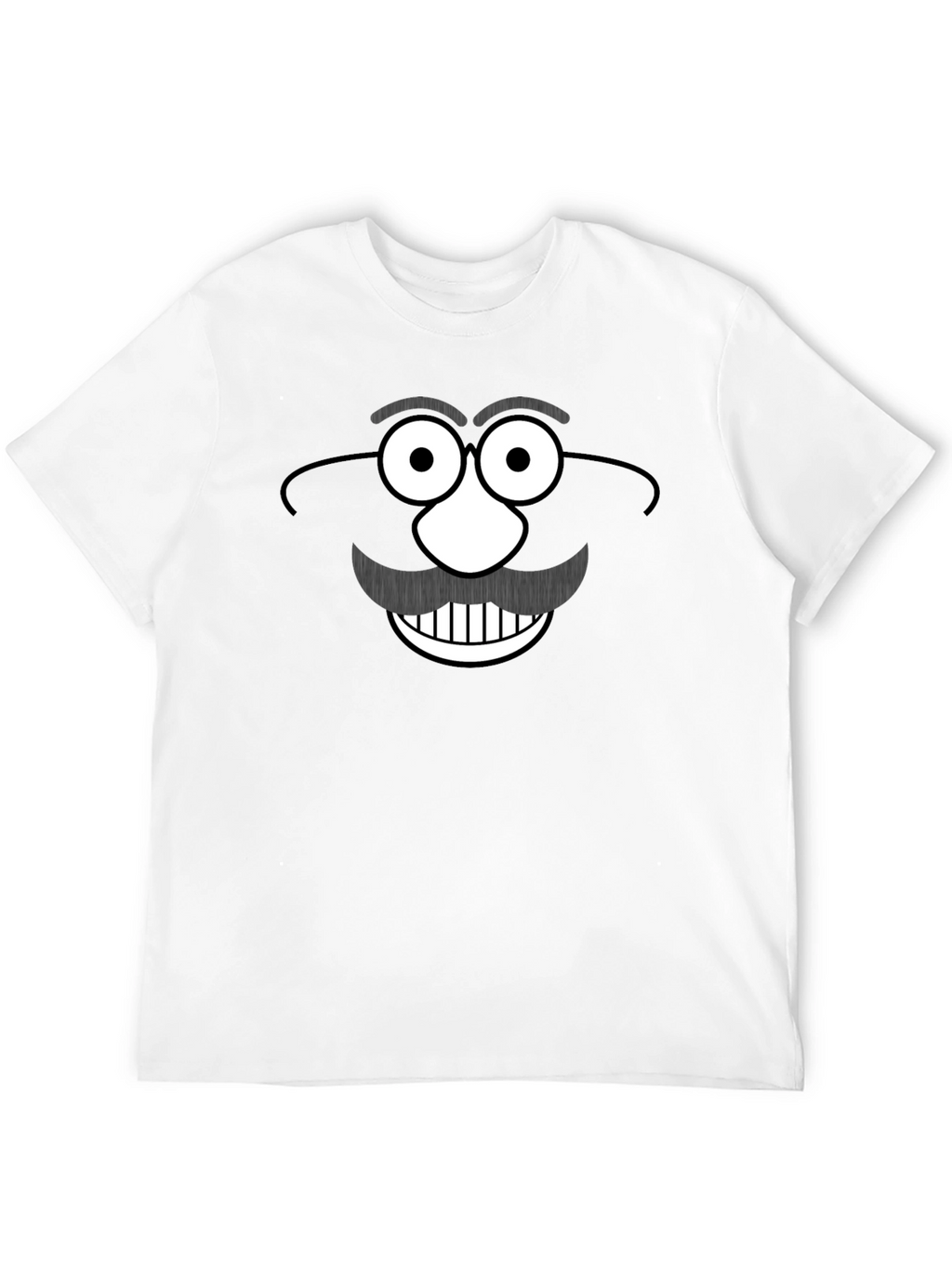 Funny Mr. Potato Head Graphic Black T-Shirt