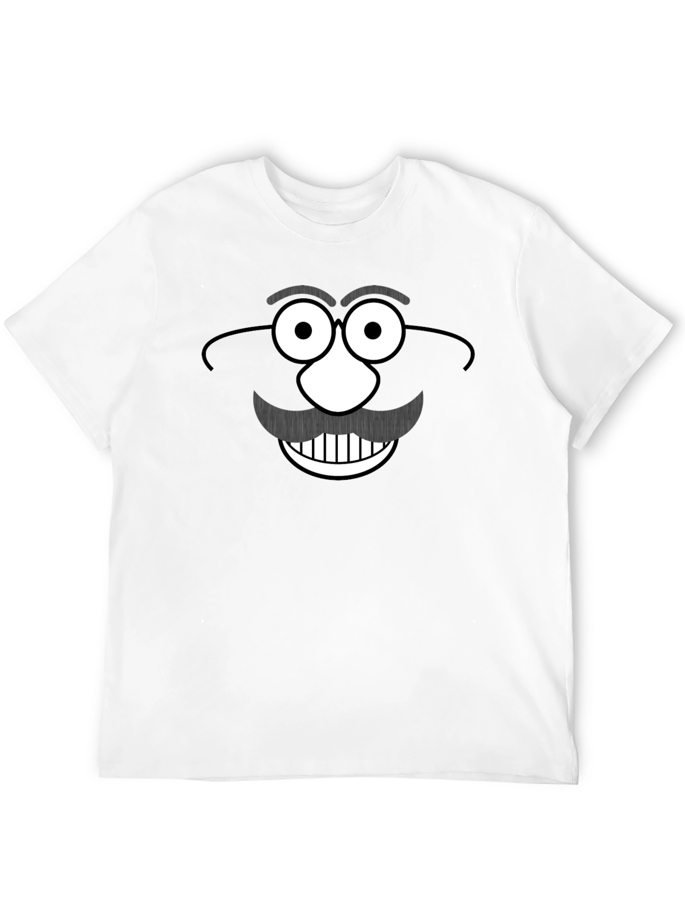 Funny Mr. Potato Head Graphic Black T-Shirt