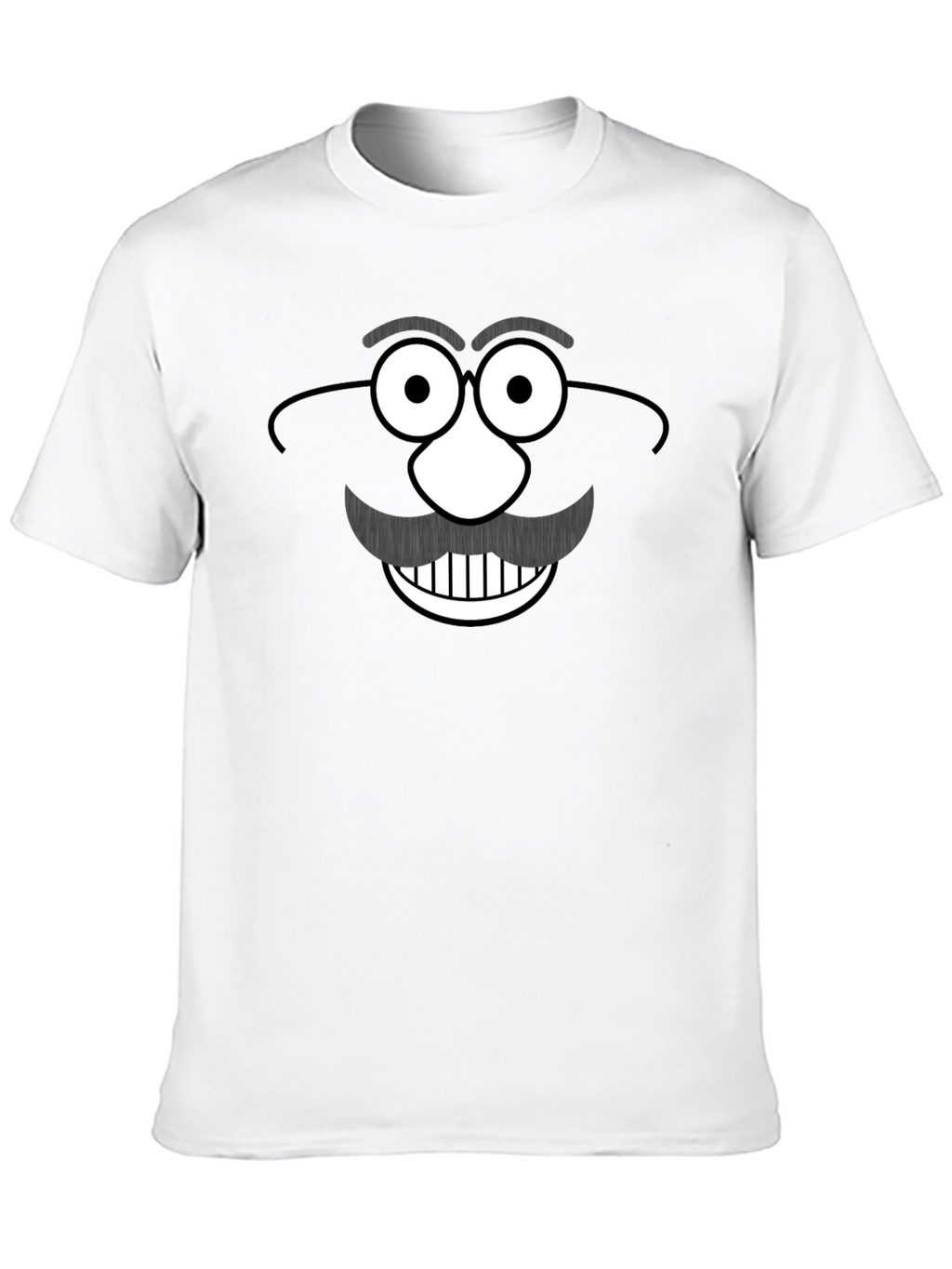 Funny Mr. Potato Head Graphic Black T-Shirt