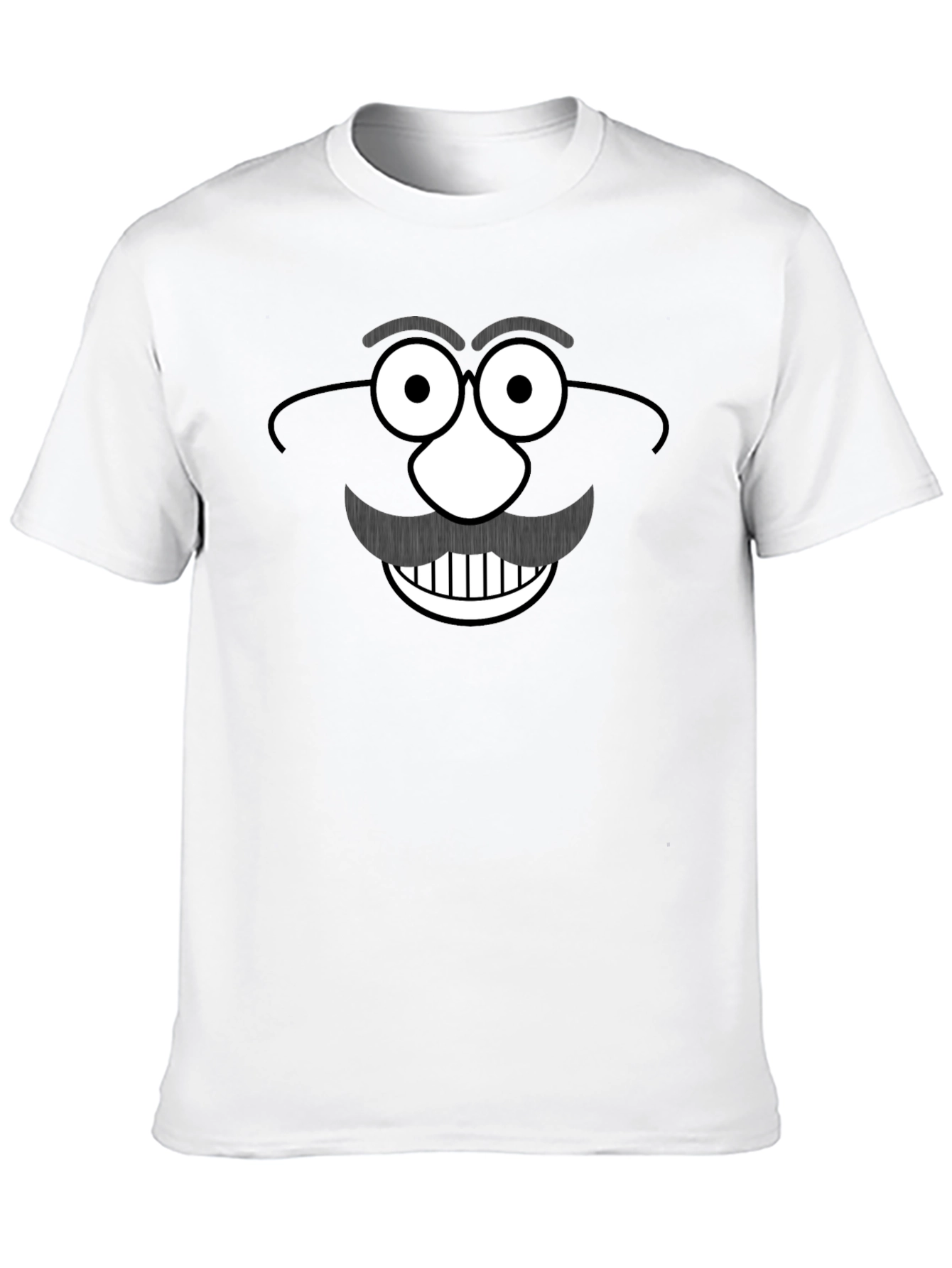 Funny Mr. Potato Head Graphic Black T-Shirt