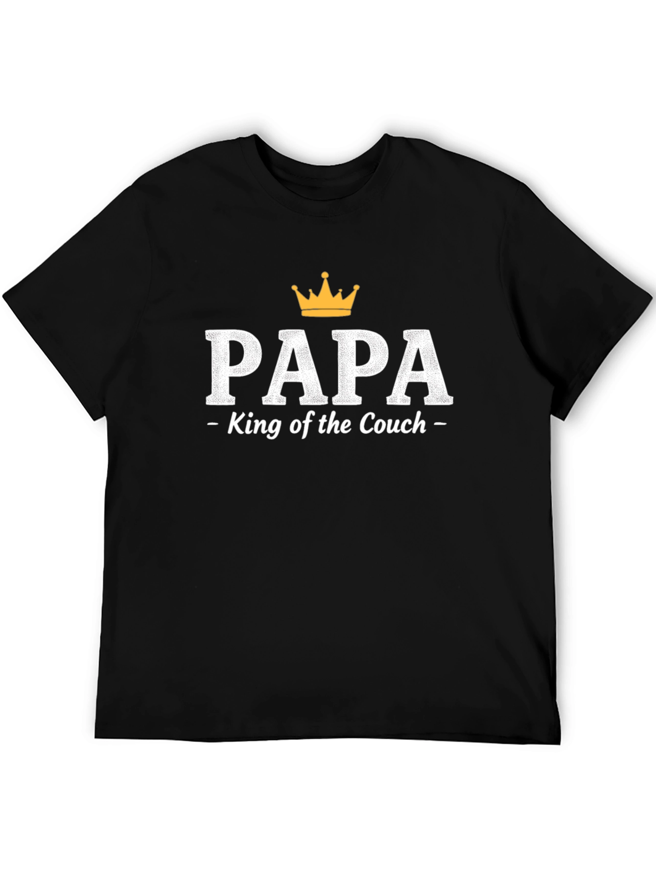 Papa King of the Couch Graphic T-Shirt