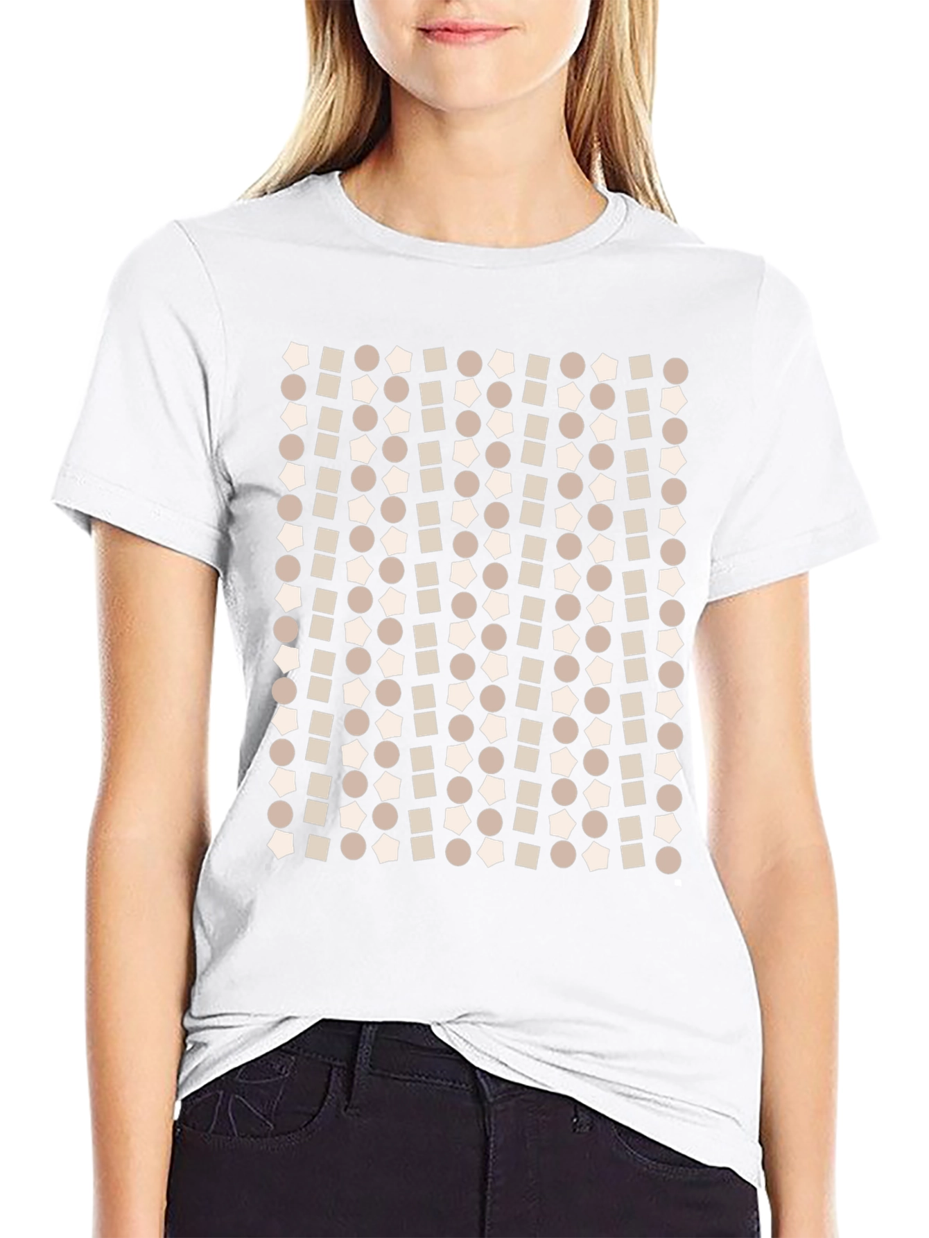 Geometric Pattern T-Shirt - Modern Print Tee