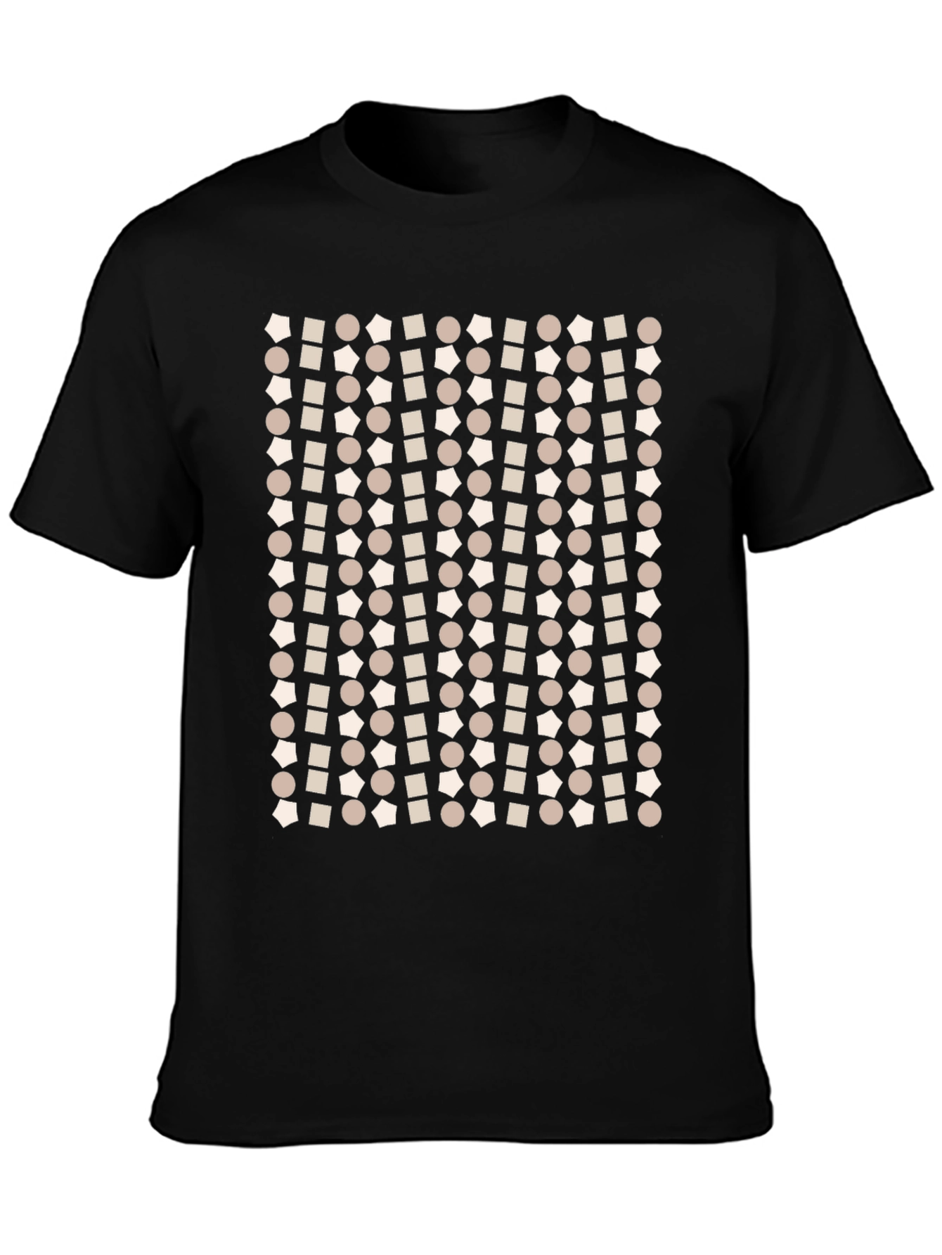 Geometric Pattern T-Shirt - Modern Print Tee