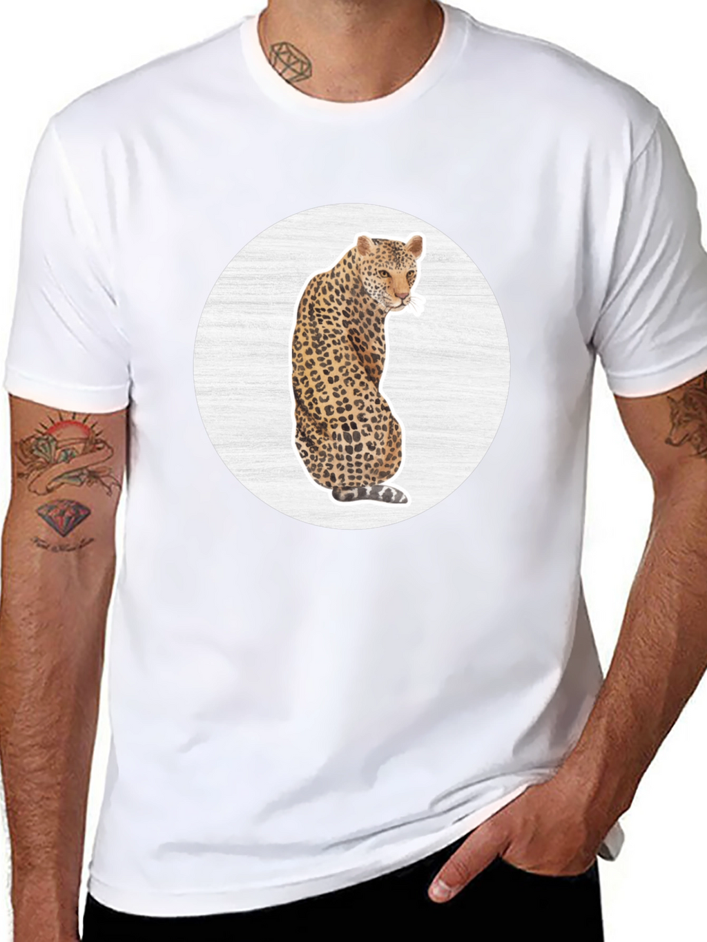 Leopard Graphic Tee - Stylish Animal Print T-Shirt