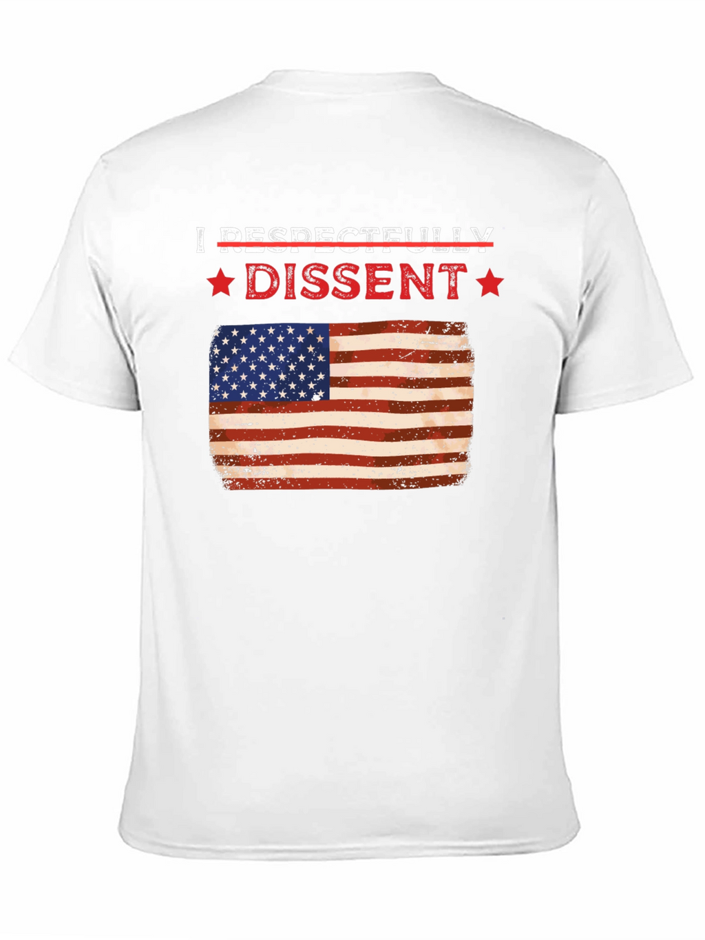 Respectfully Dissent USA Flag Graphic Tee