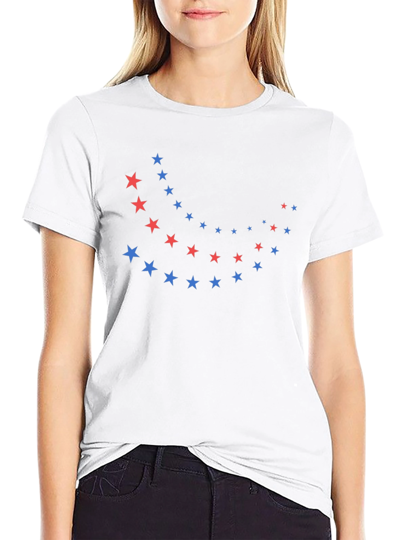 Stylish Black T-Shirt with Star Design