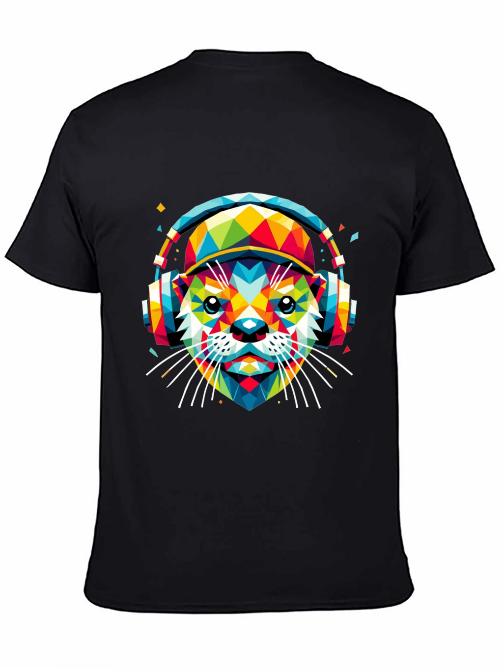 Vibrant Geometric Otter Graphic Tee