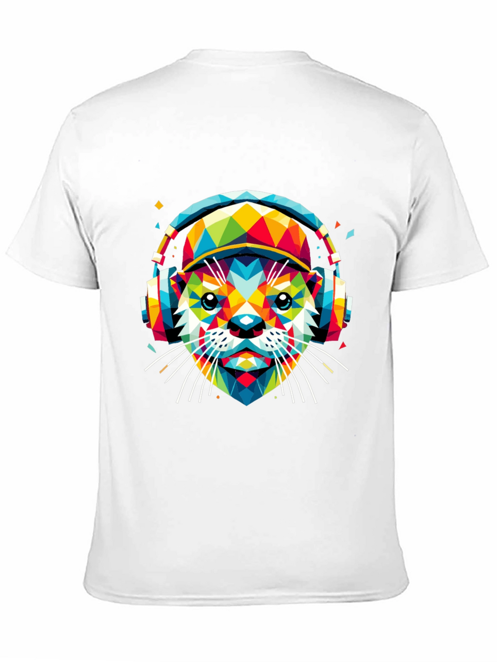 Vibrant Geometric Otter Graphic Tee