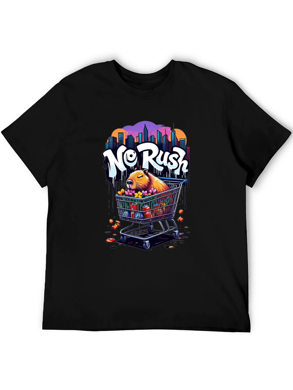 No Rush Capybara Graphic Tee