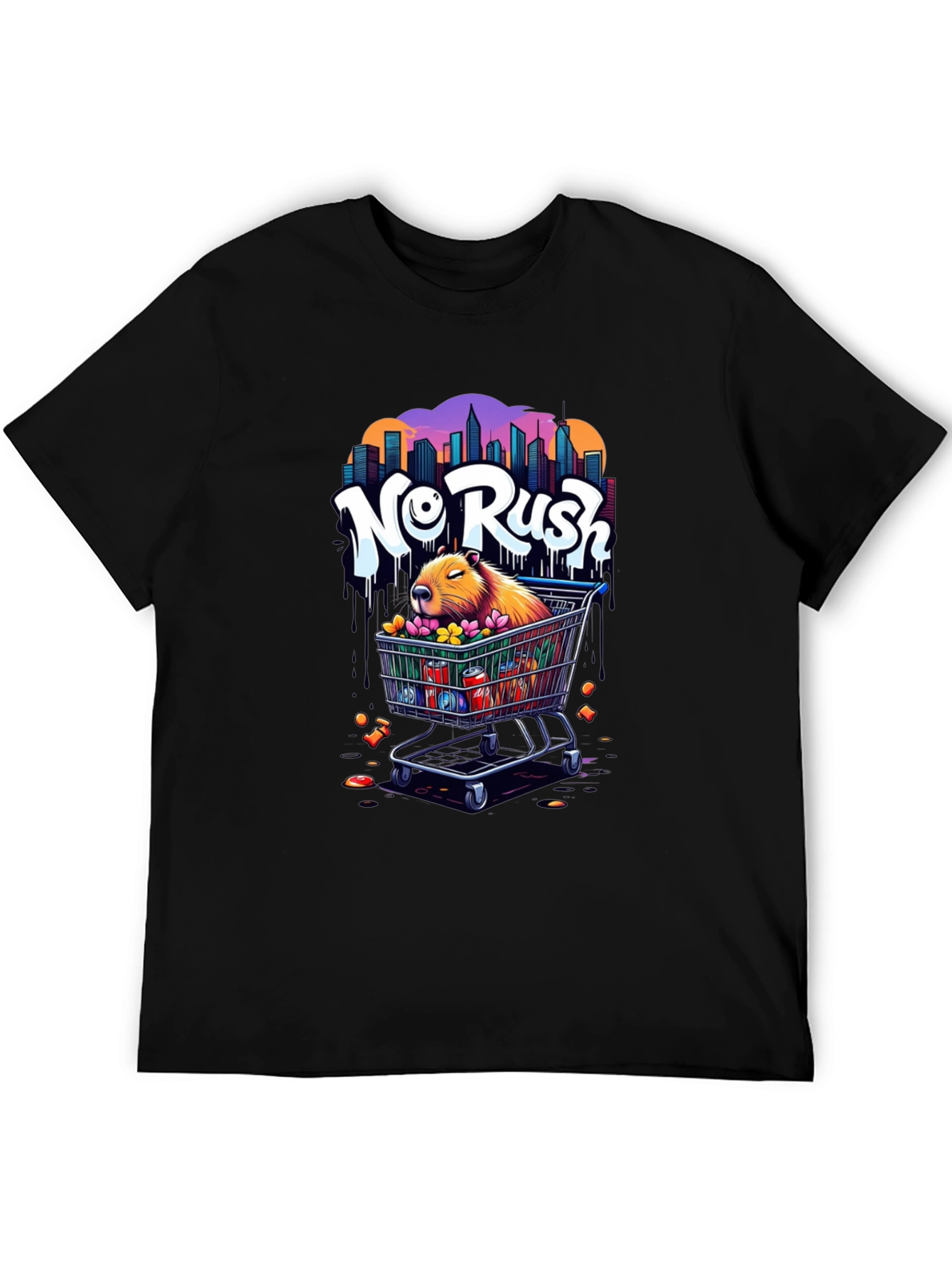 No Rush Capybara Graphic Tee